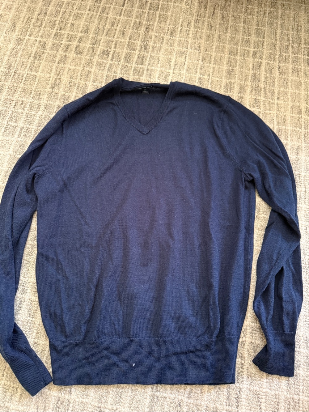 J. Crew Factory Navy V-Neck Lightweight Sweater new size M